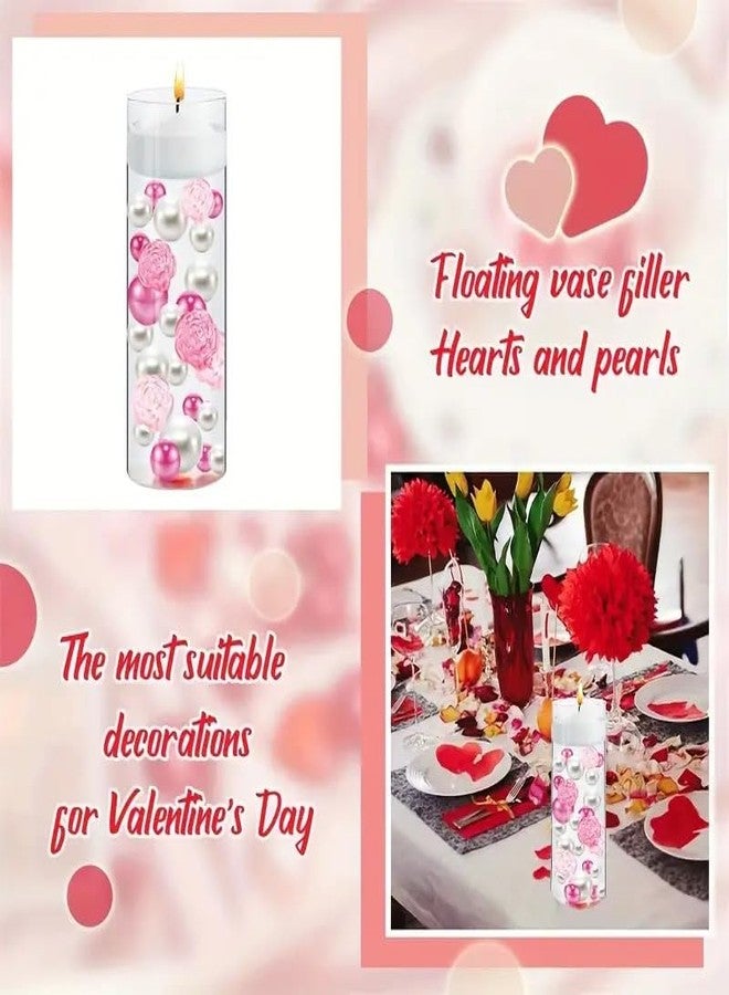 werdecade 76 Pcs Vase Filler Acrylic Pink Rose Candy Cane Peppermint Gems Sensory Bin Fillers for Wedding Spring Summer Centerpieces Table Decorations,Table Scatters,Easter Craft - Image 5
